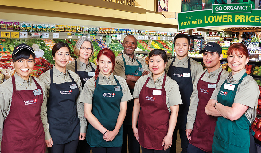 Safeway employee group photo